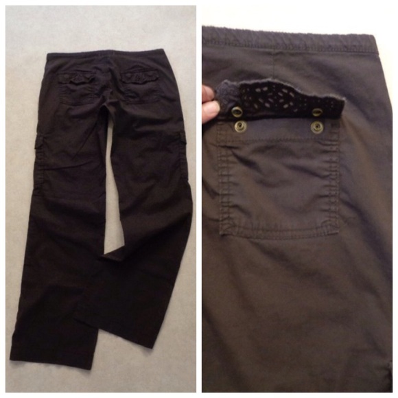 OLD NAVY Fancy Summer Pant Eyelet Pocket Flaps Utility Straight 32x31.5 - Picture 2 of 4